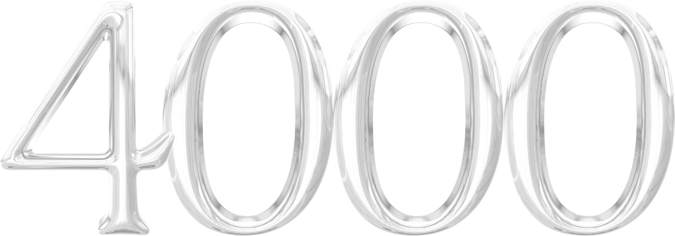 Number 4000 Silver 